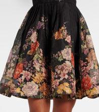 Zimmermann Pavilion floral linen and silk minidress