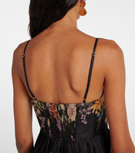 Zimmermann Pavilion floral linen and silk minidress