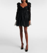 Zimmermann Point d'esprit ruched tulle minidress