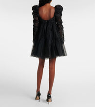 Zimmermann Point d'esprit ruched tulle minidress