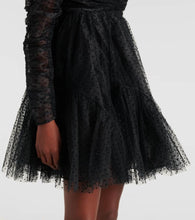 Zimmermann Point d'esprit ruched tulle minidress