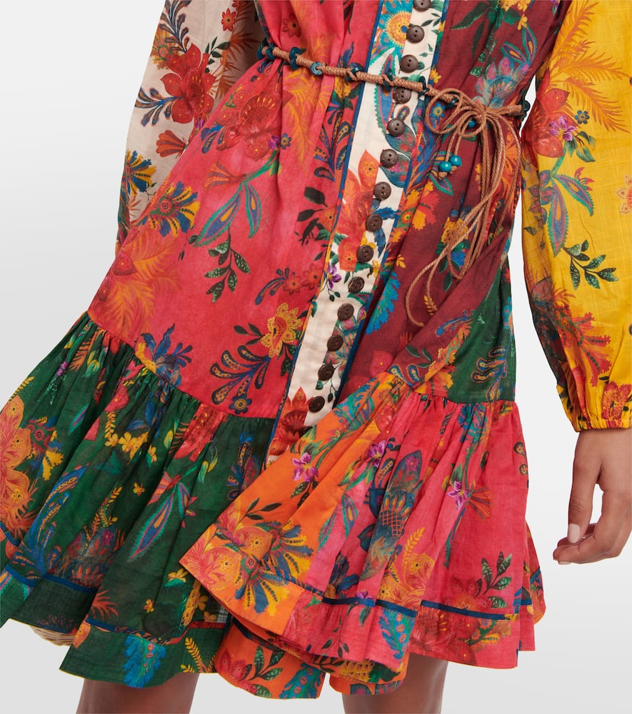 Zimmermann Printed cotton minidress