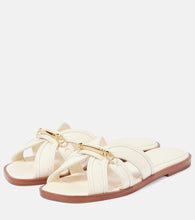 Zimmermann Prisma leather slides