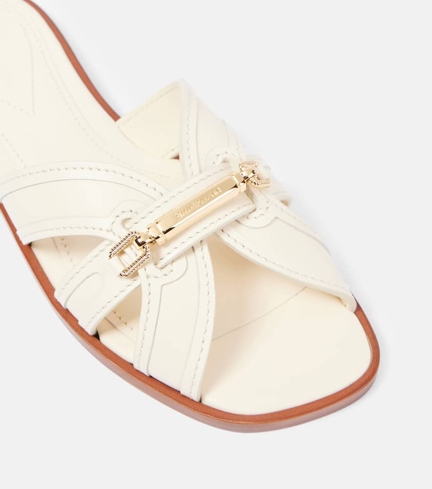 Zimmermann Prisma leather slides
