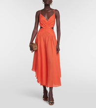 Zimmermann Raie cutout linen midi dress