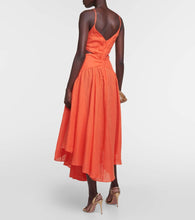 Zimmermann Raie cutout linen midi dress