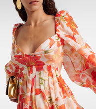Zimmermann Tranquillity floral linen and silk minidress