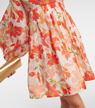 Zimmermann Tranquillity floral linen and silk minidress