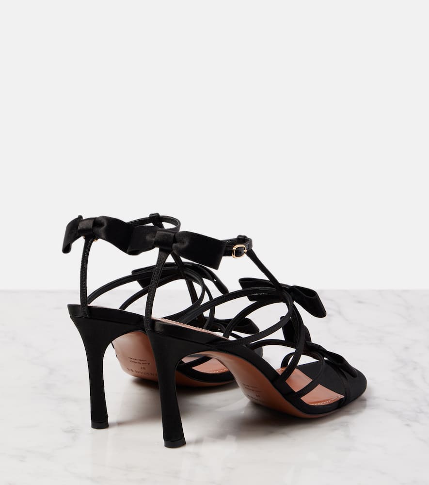 Zimmermann Tux 85 bow-detail satin sandals