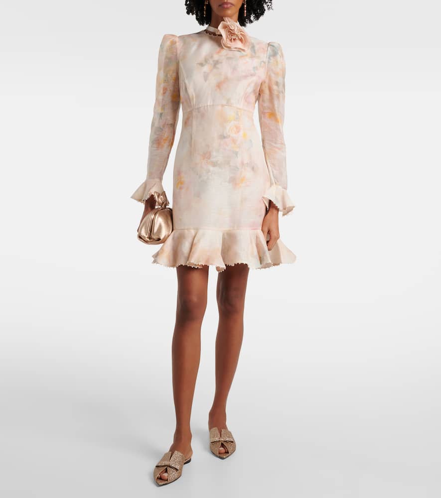Zimmermann Tux glitter leather mules