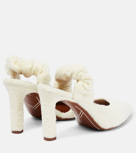 Zimmermann Twisted Towel 85 slingback sandals