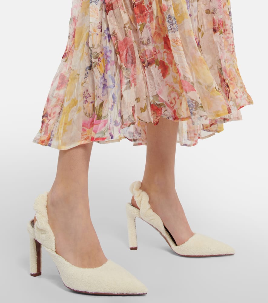Zimmermann Twisted Towel 85 slingback sandals