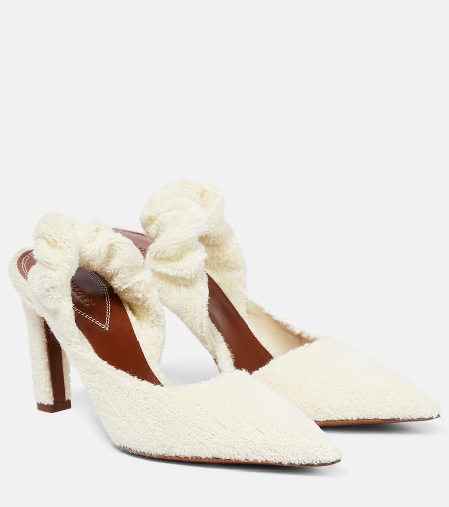 Zimmermann Twisted Towel 85 slingback sandals