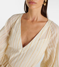 Zimmermann Waverly Tiered striped cotton-blend midi dress