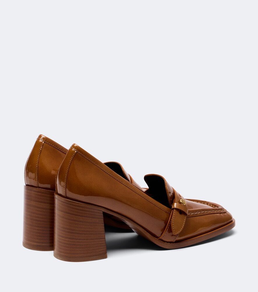 Zimmermann Astor patent leather loafer pumps (Brown) - Mid Heel Pumps