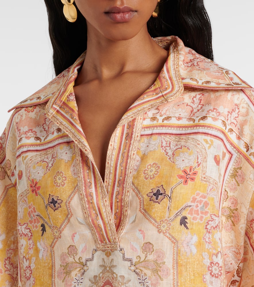 Zimmermann Wylie printed linen tunic