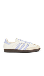 adidas Originals Samba OG in White | Cream White  Violet Tone  & Sand Strata Low Top Sneakers for Women