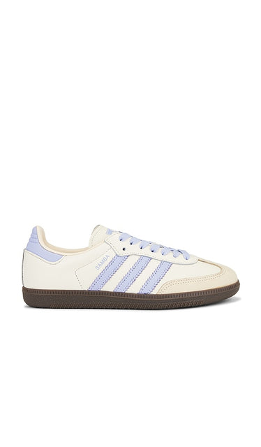 adidas Originals Samba OG in White | Cream White  Violet Tone  & Sand Strata Low Top Sneakers for Women