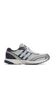 adidas Originals X Sporty & Rich Adizero Adios Sneaker in Grey | Cloud White  Collegiate Navy  & Cloud Wh Low Top Sneakers for Women