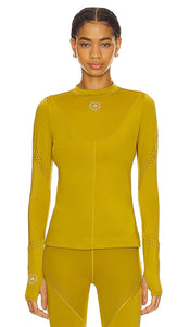 adidas by Stella McCartney Truepurpose Training Longsleeve Top in Olive - adidas by Stella McCartney - TruePurpose - Haut d'entraînement à manches longues - Olive - adidas by Stella McCartney True Purpose 橄榄色训练长袖上衣 - adidas by Stella McCartney True Purpose Training Langarmshirt in Oliv - adidas by Stella McCartney True Purpose Training 롱슬리브 탑 - Maglia a maniche lunghe da allenamento adidas by Stella McCartney True Purpose in verde oliva