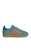 adidas Originals Kids Gazelle Sneaker in Teal | Pure Teal  Impact Orange & Collegiate Pu Shoes for Women