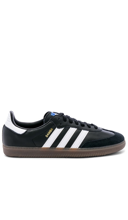 adidas Originals Samba OG Sneaker in Black | Black  White  & Clear Granite Low Top Sneakers for Women