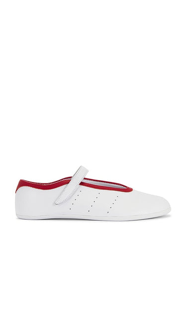 adidas Originals Stan Smith Lo Ballet in White | White Mary Jane Flats for Women