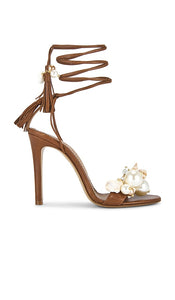 Alameda Turquesa Nassau Heel in Brown | Brown Strappy Heels for Women