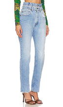 aligrace Double Waist Customs in Blue