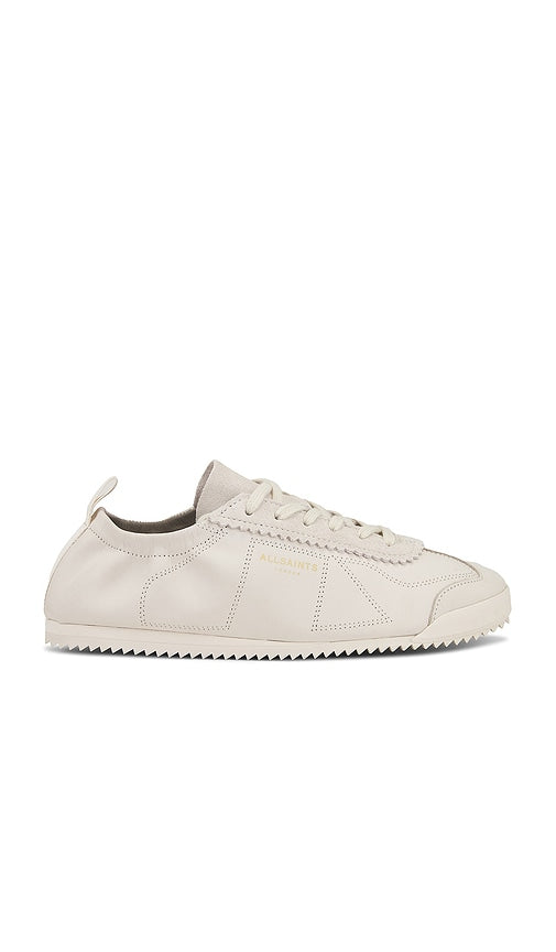 ALLSAINTS Kenny Runner in Cream | Chalk White Low Top Sneakers for Women