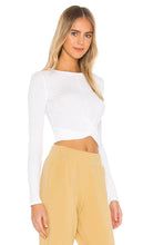 alo Cover Long Sleeve Top in White