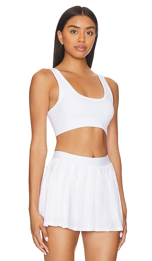 alo Seamless Super Lite Bra in White