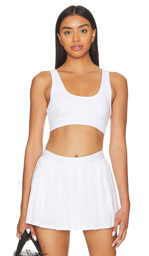 alo Seamless Super Lite Bra in White - alo - Soutien-gorge Super Lite sans coutures - Blanc - alo 白色无缝 Super Lite 文胸 - alo Seamless Super Lite BH in Weiß - alo 심리스 슈퍼 라이트 브라 화이트 색상 - Reggiseno Super Lite senza cuciture alo in bianco