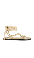 ALOHAS Tory Sandals in Beige | Stone Beige Flat Sandals for Women