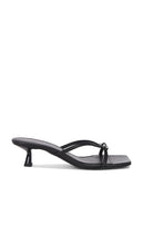 ANINE BING Jackie Heels in Black | Black Open Toe Heels for Women