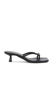 ANINE BING Jackie Heels in Black | Black Open Toe Heels for Women
