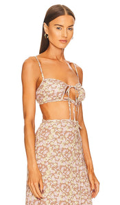 anna nata Devin Crop Top in Lavender