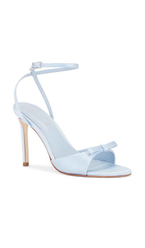 BLACK SUEDE STUDIO Albie 100 Bow Sandal in Baby Blue