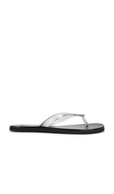 BLACK SUEDE STUDIO Jeli Sandal in White | Clear Pvc Flat Sandals for Women