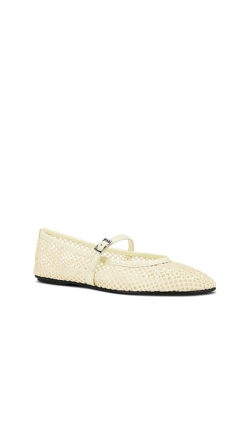 BLACK SUEDE STUDIO Mika Flat in Yellow