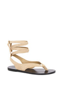 BLACK SUEDE STUDIO Tres Sandal in Beige