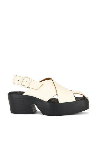 Camper Billie Sandal in White | White Strappy Sandals for Women