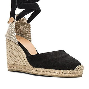 Castaner Carina Wedge in Black