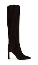 Charo Ruiz Ibiza Ripple Boots in Black | Black Wave Knee-High Boots for Women