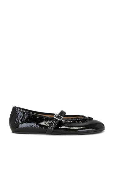 Coach Sculpted C Soft Mary Jane in Black | Black Mary Jane Flats for Women