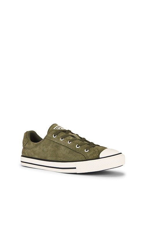 Converse Chuck Taylor All Star Dainty Suede Sneaker in Olive