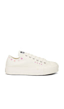 Converse Chuck Taylor All Star Lift Floral Embroidery Low Top Sneaker in White | Egret  Sugar Berry & Cactus Bud Low Top Sneakers for Women
