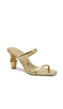 Cult Gaia Bambu Sandal in Metallic Gold