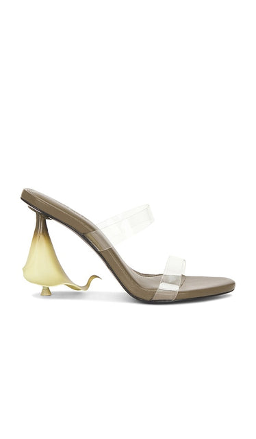 Cult Gaia Calisto Sandal in Olive | Rosemary Heeled Sandals for Women