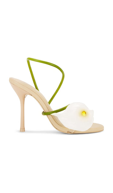 Cult Gaia Cassidy Sandal in Cream | Multi Heeled Sandals for Women